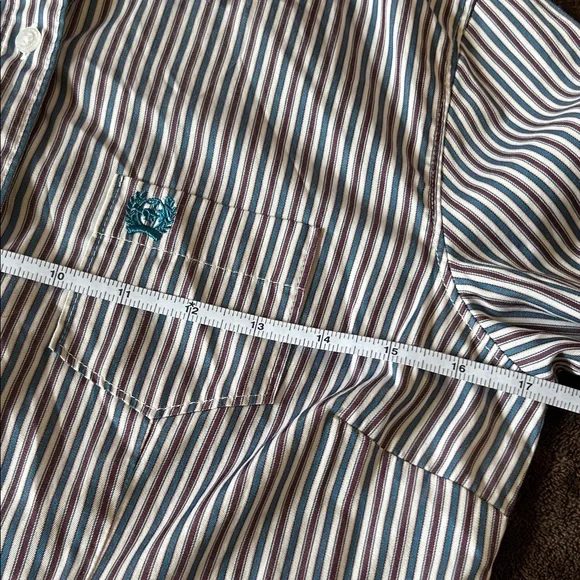 Cinch Womens Striped Button Down Shirt. Sz Small - Picture 5 of 7